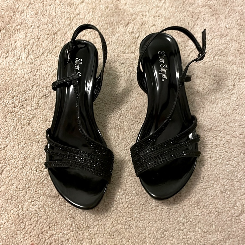 Shinty comfortable black heels
